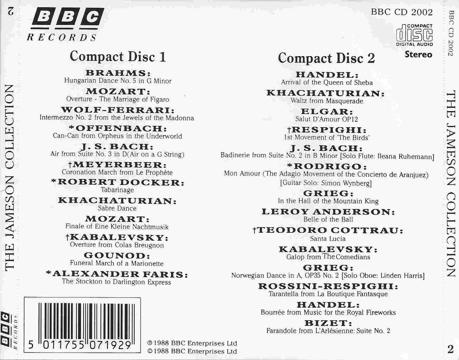 Back cover of BBCCD2002